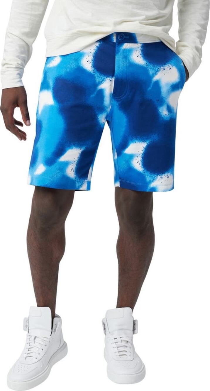 Good Man Brand Flex Pro Jersey Shorts in Sky Spray Paint Print M, XL, XXL NWT